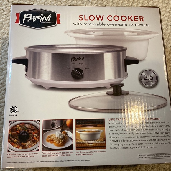 Other Parini Slow Cooker With Removable Oven Safe Stonewear Poshmark